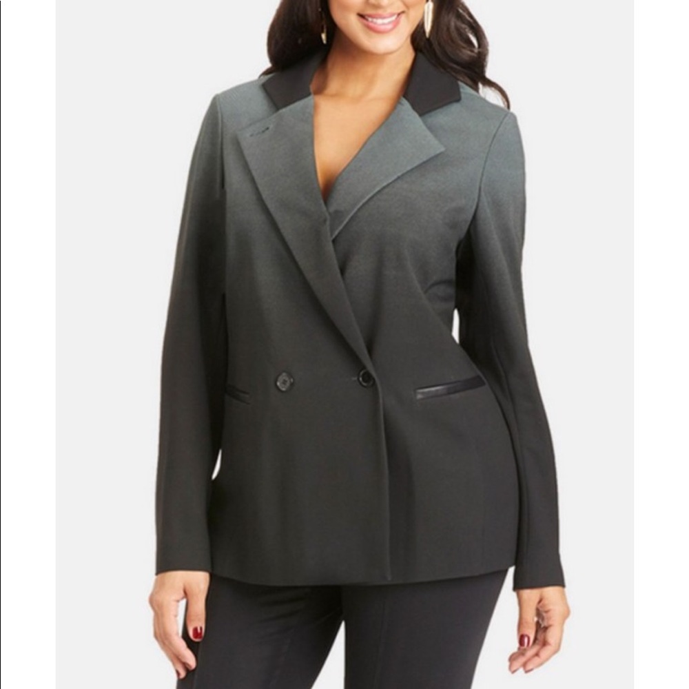 🆕 Mynt 1792 ombré print ponte blazer🆕